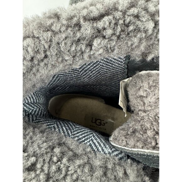 Ugg Zea Shearling Cuff Wedge Ankle Boot Suede Waterproof 1003360 Womens Size 8 - Picture 8 of 9